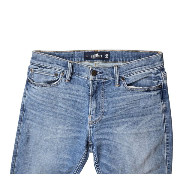 Hollister womens Blue Denim Jeans W30 L30 Straight Fit - Picture 4 of 5